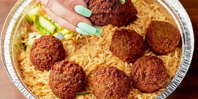 Falafel Over Rice