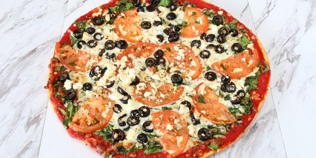 Judy's Greek Thin Crust Pizza
