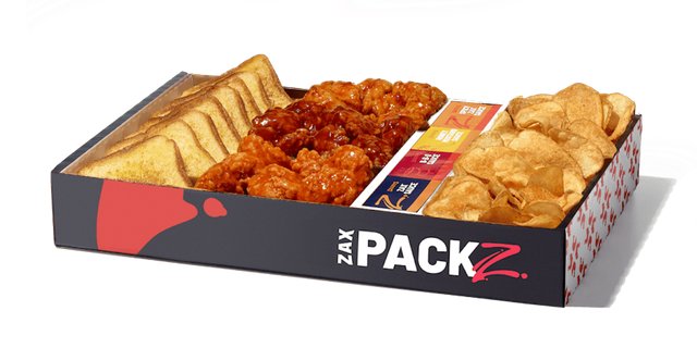 Boneless Wings Zax Packz With Tater Chips