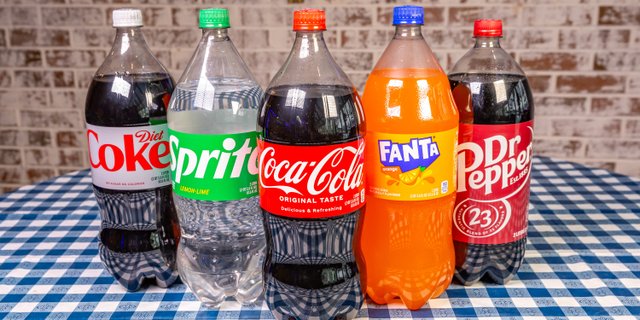 Assorted 2L Soda Bottles