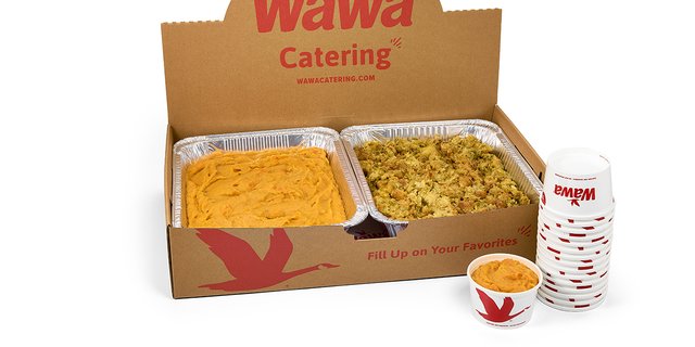 Stuffing and Sweet Potato Hot Tray