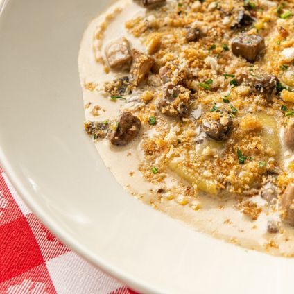 Individual Mushroom Ravioli