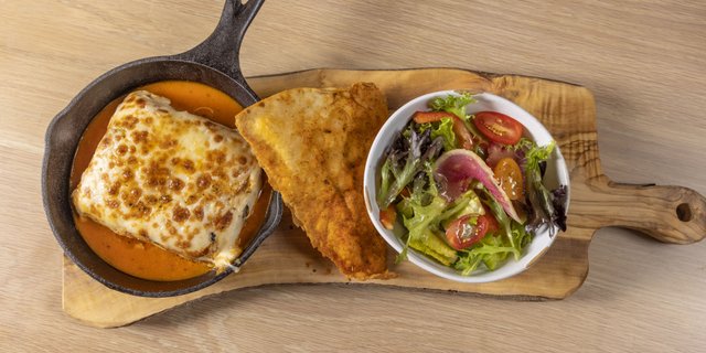 Ground Beef Moussaka Plate