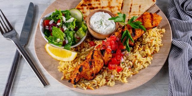 Souvlaki Skewer Plate Boxed Lunch