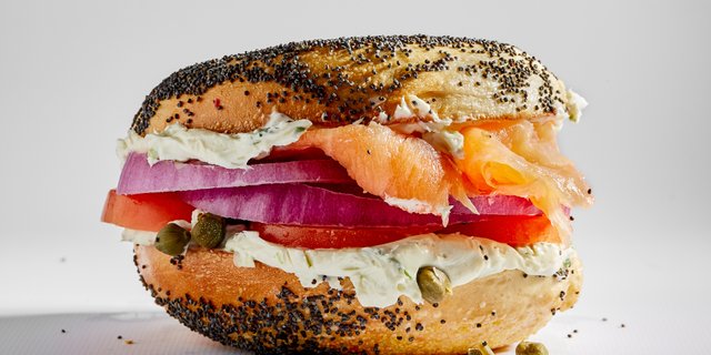 Lox & Cream Cheese Breakfast Sandwiches