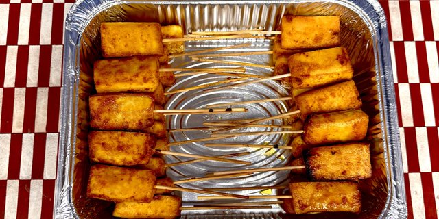 Tofu Satay Skewers w/ Peanut Sauce