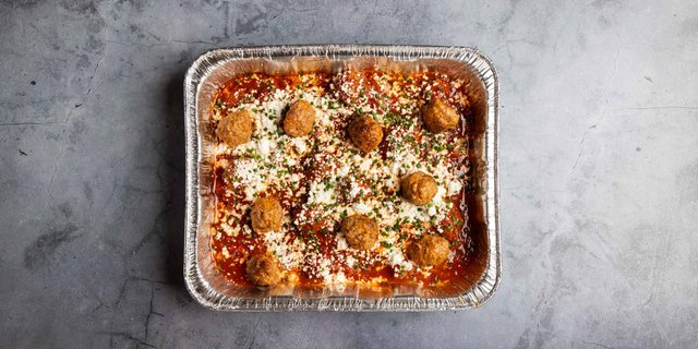 Meatballs & Goat Cheese
