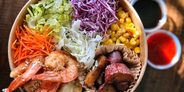Individual Shrimp Bibimbap