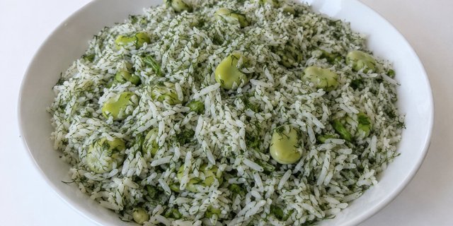 Baghali Polo (Dill & Fava Bean Rice)