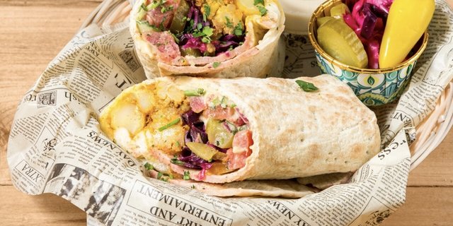 The Smoking Falafel Wrap