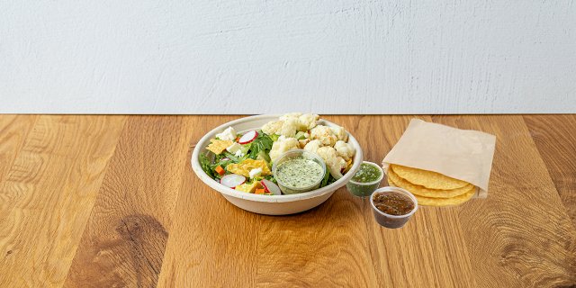 chopped salad w/ cauliflower