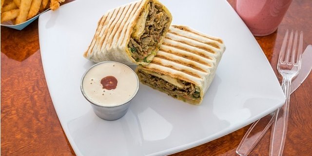 Beef Shawarma Wrap