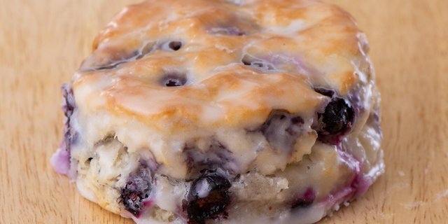 Glazed Blueberry Biscuit