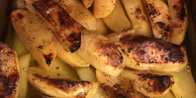 Greek Oven Potato Tray