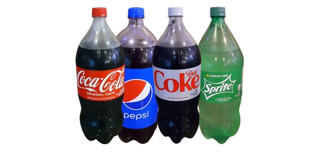 Assorted 2L Soda Bottles