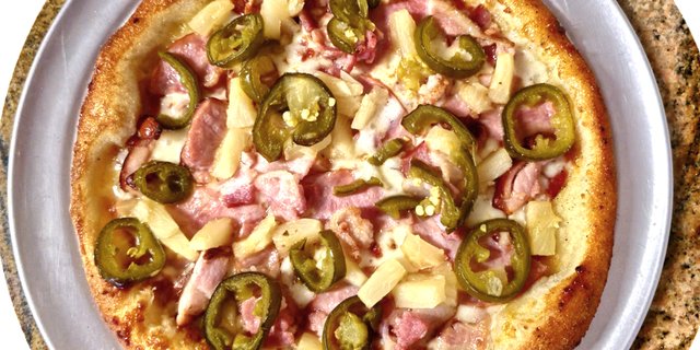 Hot Honey Hawaiian Pizza