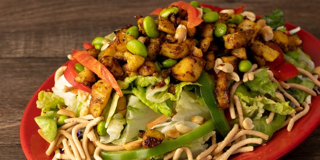 Thai Chicken Caesar Salad