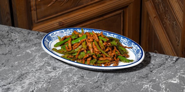 Shredded Beef w/ Green Cayenne Pepper