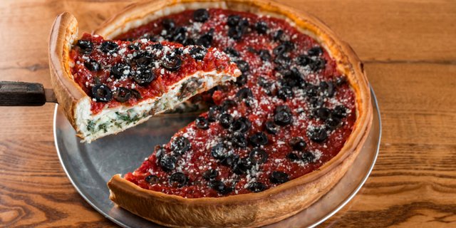 Super Veggie Deep-Dish Pizza