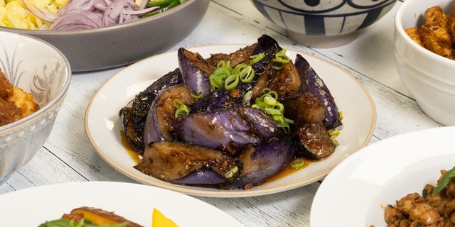 Garlic Shrimp & Eggplant