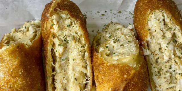 Crab Cake Egg Rolls