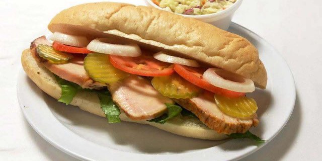 Smoked Meatloaf Poboy Sandwich Combo