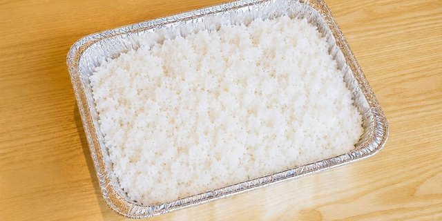 White Rice Tray
