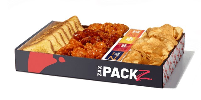 Boneless Wings Zax Packz With Tater Chips
