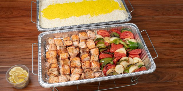 Fresh Salmon Kabob Tray