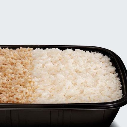 Half White Half Brown Rice