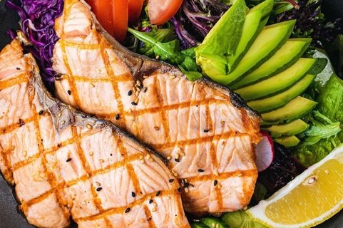 Teriyaki Salmon Salad