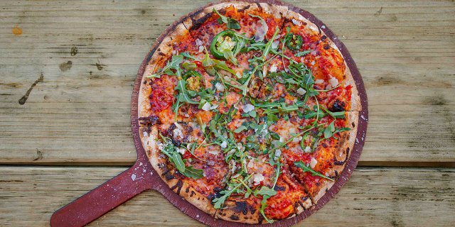Chile-Honey Soppressata Pizza