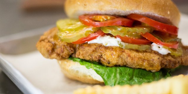 Pecan Crusted Chicken Burger