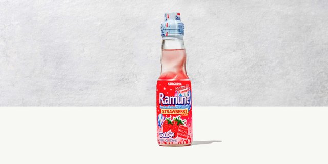 Strawberry Ramune Soda