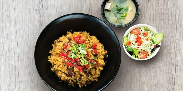 Beef Sukiyaki Fried Rice Bowl
