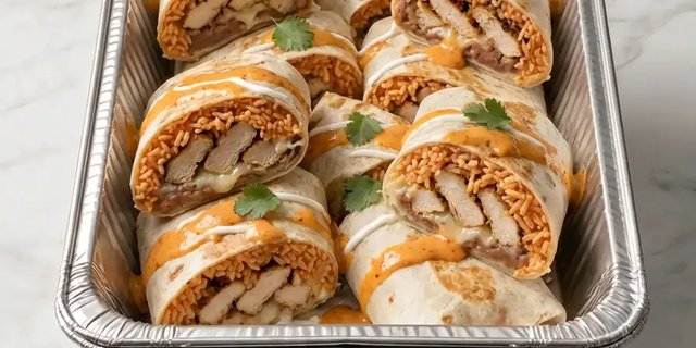 Grilled Chicken Burritos Tray