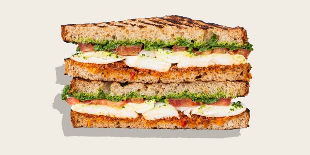 Fresh Mozzarella & Tomato Sandwich