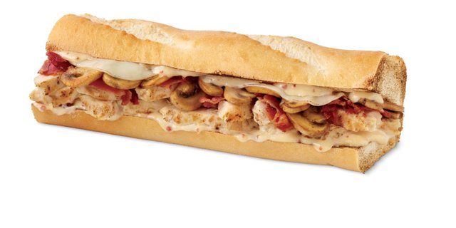 Chicken Carbonara Sammie Flatbread