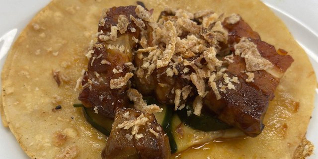Pork Belly Taco Plate