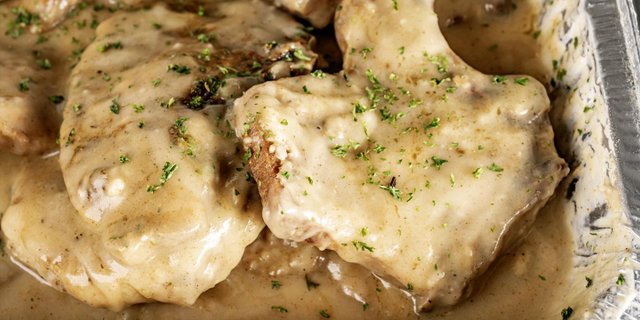 12 Smothered Pork Chops