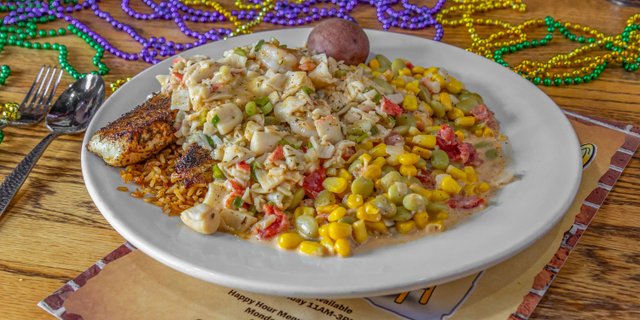Garlic Seafood on Tilapia