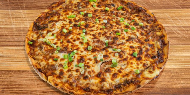Thin-Crust BBQ Chicken Pizza