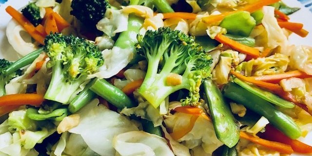 Sauteed Mixed Vegetables Lunch