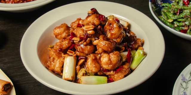 Kung Pao Shrimp Platter