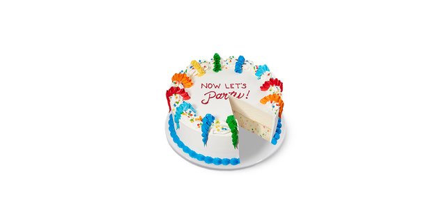 Celebration 9" Round Ice Cream Cake