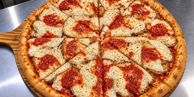 Eggplant Parmigiana Pizza