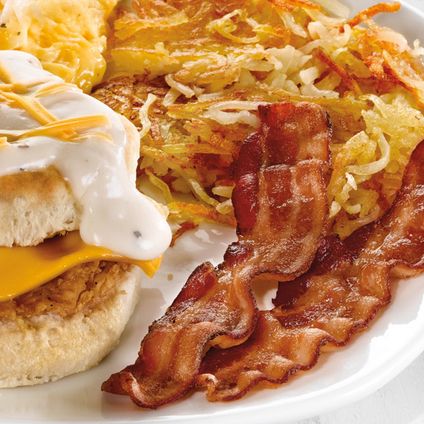Southern Fried Chicken Biscuit Breakfast
