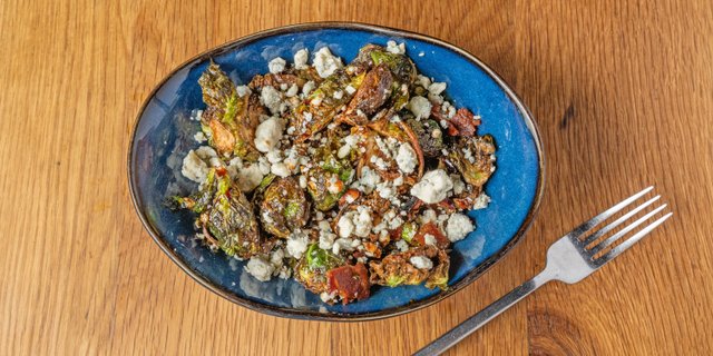 Gorgonzola Fried Brussels