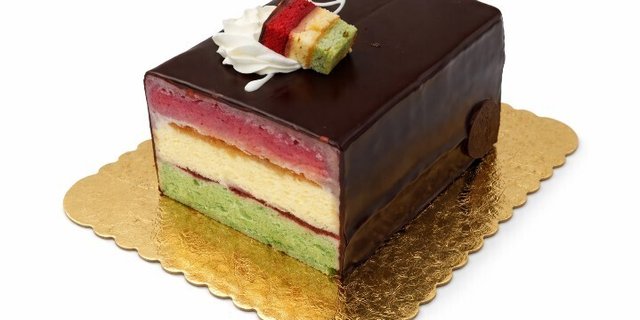 Rainbow Cookie Cake