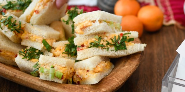 Pimento Cheese Tea Sandwiches